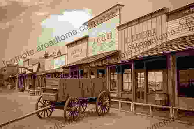 A Bustling Cattle Town On The American Frontier, With Cowboys, Cattle, And Wooden Buildings Ghost Towns: Lost Cities Of The Old West (Shire Library USA)