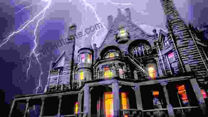 A Chilling Illustration From The Book, Depicting A Haunted House On A Stormy Night. 31 Days Of Terror: The Game (2024): October Will Never Be The Same (31 Days Of Terror (Color) 2)