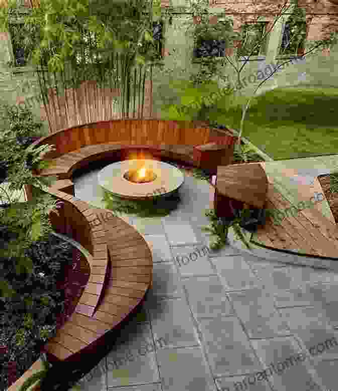 A Cozy Fire Pit Surrounded By Comfortable Seating And Warm Lighting House And Home: Creating A Beautiful Home: 10 Hardscape Ideas For A Beautiful Yard