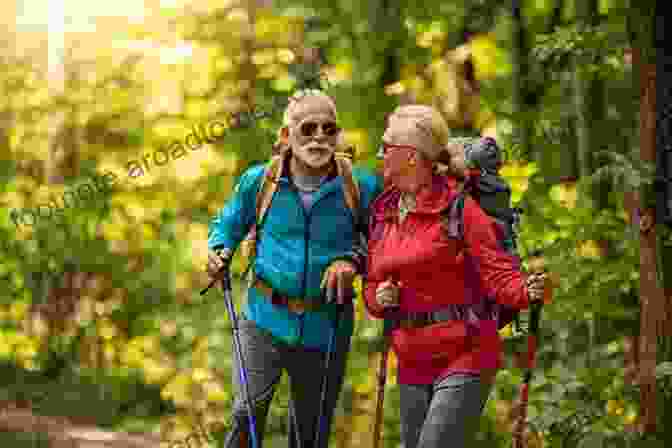 A Group Of Senior Volunteers Hiking And Enjoying Nature Over The Hill And On The Road: Combining Volunteer Work With Travel Makes For A Fulfilling Retirement