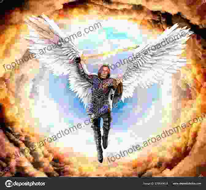 A Majestic Depiction Of Archangel Michael, Armed With A Fiery Sword And Radiating An Aura Of Protection. The Archangels Claudia Gonzalez De Vicenzo