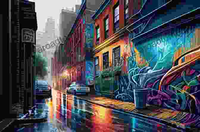 A Mesmerizing Street Art Mural Depicting A Vibrant Cityscape Train Car Gallery (Graffiti Street Building Art Stories 17)