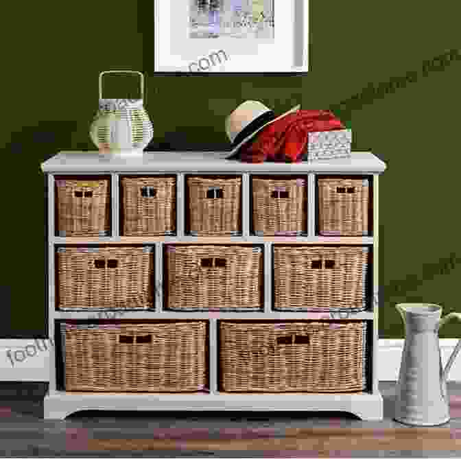 A Photo Of A Shelving Unit With Baskets And Drawers Organizing House Tips: Guide To Save Space In Your House