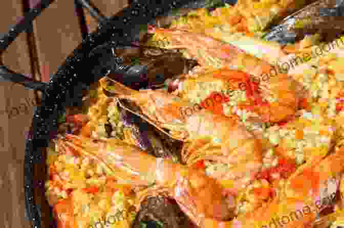 A Variety Of Rice Dishes And Fresh Seafood From The Valencia Region. European Cookbook Series: Spanish Famous Recipes