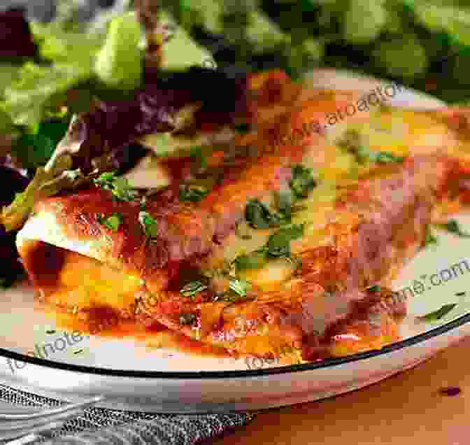 A Vibrant Image Of Colorful And Appetizing Enchiladas Topped With Melted Cheese, Fresh Cilantro, And Sliced Onions Eating Enchiladas (Simply Sarah 4)