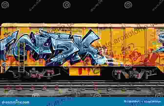 A Vibrant Train Car Adorned With Intricate Graffiti Train Car Gallery (Graffiti Street Building Art Stories 17)