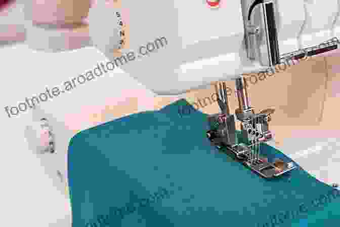 A Woman Using A Serger Machine To Sew Fabric. The Serger Overlock Master Guide