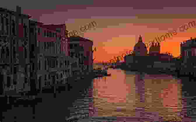 Beautiful Sunset Over The Canals Of Venice, Italy Venetian Evenings James Lees Milne