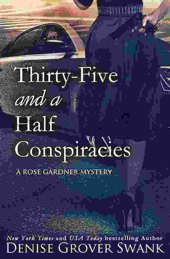 Book Cover Of Thirty Five And A Half Conspiracies By Rose Gardner, Featuring An Intriguing Illustration Of A Woman's Face Half Concealed By Enigmatic Symbols Thirty Five And A Half Conspiracies (Rose Gardner Mystery 8)