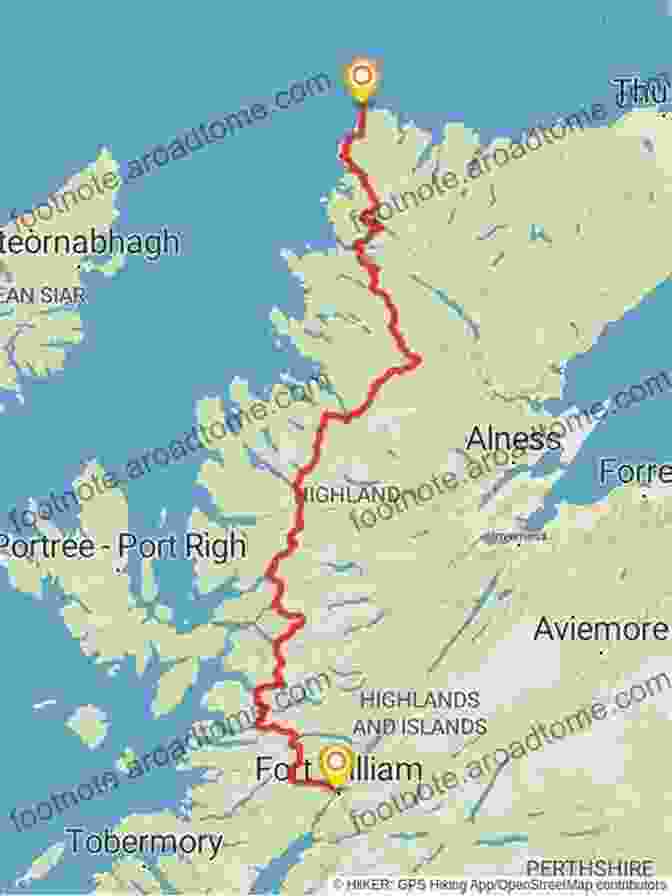 Fort William To Cape Wrath Map Walking The Cape Wrath Trail: Backpacking Through The Scottish Highlands: Fort William To Cape Wrath