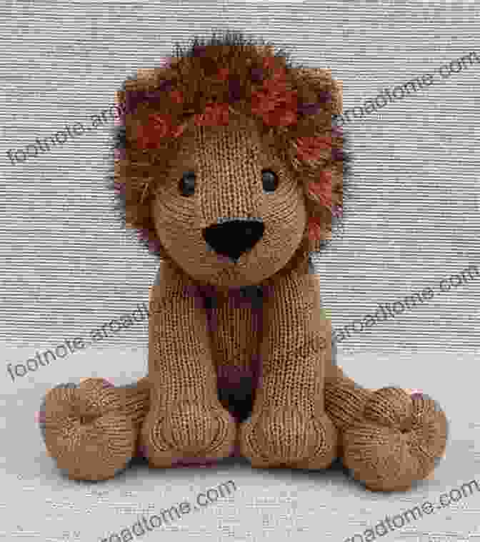 Knitted Lion With Realistic Mane And Facial Features Magical Woodland Knits: Knitting Patterns For 12 Wonderfully Lifelike Animals