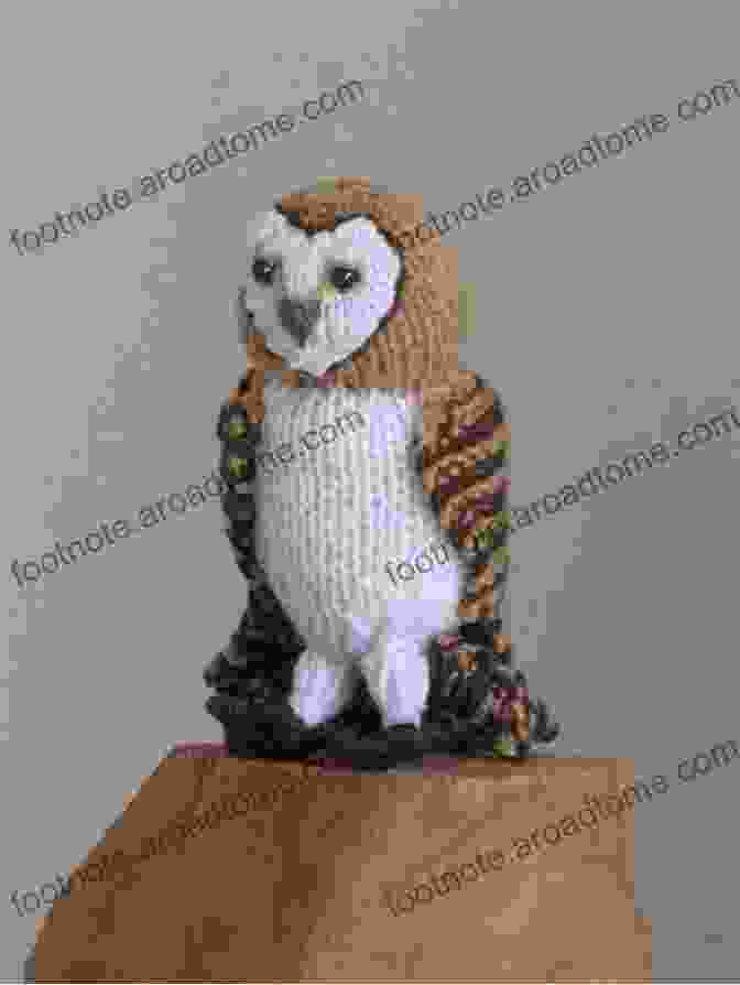 Knitted Owl With Piercing Gaze And Realistic Feather Details Magical Woodland Knits: Knitting Patterns For 12 Wonderfully Lifelike Animals