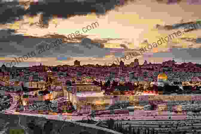 Let's Visit Jerusalem Book Cover, Featuring A Vibrant Image Of The City Skyline Let S Visit Jerusalem : Adventures Of Bella Harry