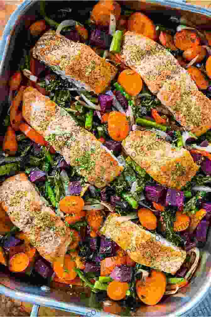 Mediterranean Salmon With Roasted Vegetables Alzheimer S Diet Cookbook: Low Carb High Fat Diet To Fight Memory Loss And Brain Decline