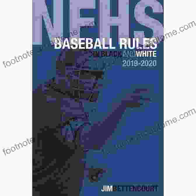 NFHS Baseball Rules In Black And White Book Cover NFHS Baseball Rules In Black And White