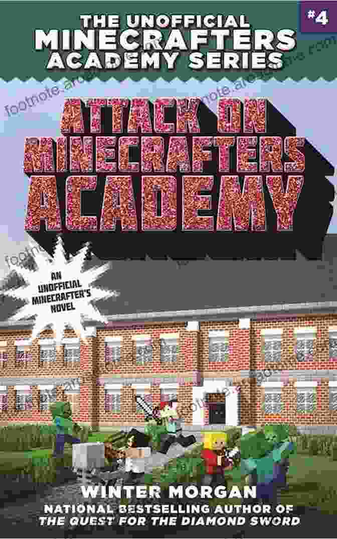 Skeleton Battle: The Unofficial Minecrafters Academy Two Book Cover Featuring Jesse, Petra, Lukas, And Ivor Facing Off Against An Army Of Skeletons Skeleton Battle: The Unofficial Minecrafters Academy Two