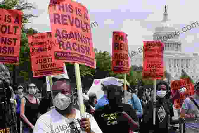 Woman Leading A Group Of People In A Protest March Gather: Together Women Change The World